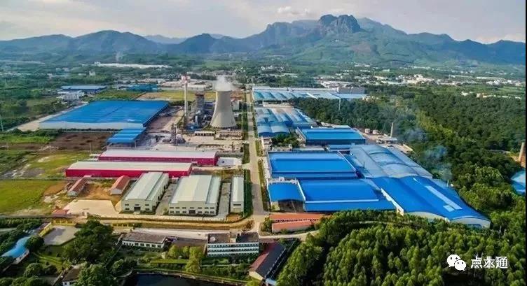 覃塘區林業生態循環經濟（核心）示范區廠房林立